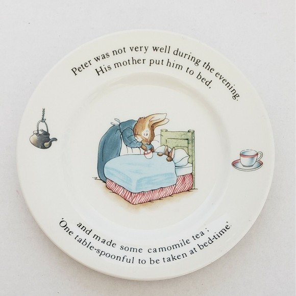 Wedgwood & Barlaston of Etruria Peter Rabbit Plate & Cup Beatrix Potter Designs - Picture 6 of 7